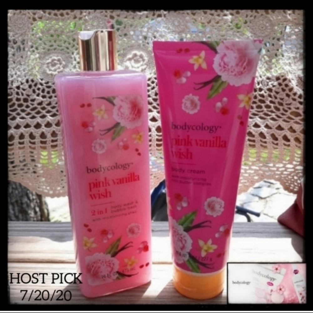 🆕️PINK VANILLA WISH BODY WASH & BODY CREAM - Picture 1 of 10